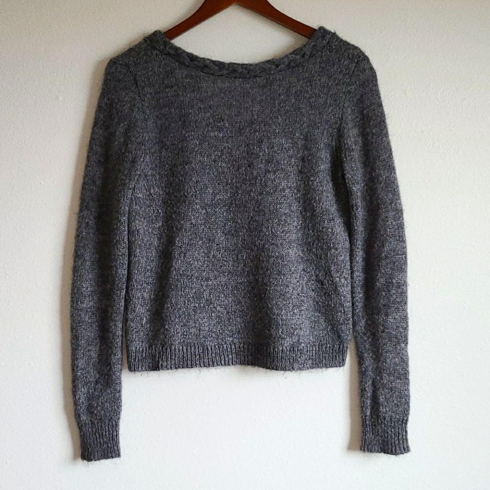 Grey low back Madewell Sweater